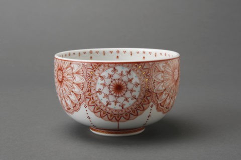 赤絵細描華紋茶碗 | 茶道具 | ギャラリー器館
